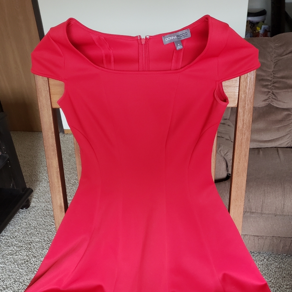 Red Donna Ricco New York dress